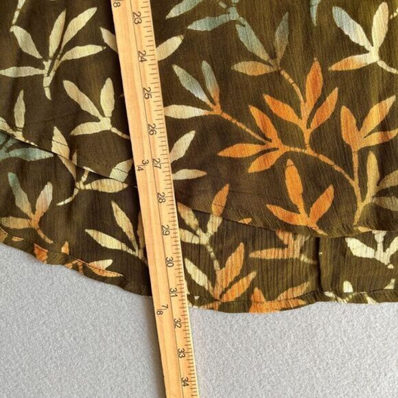 Vintage We Be Bop Tunic Top Set Sz 3x‎ Brown Floral Lagenlook Hippie Art To Wear - Picture 13 of 14